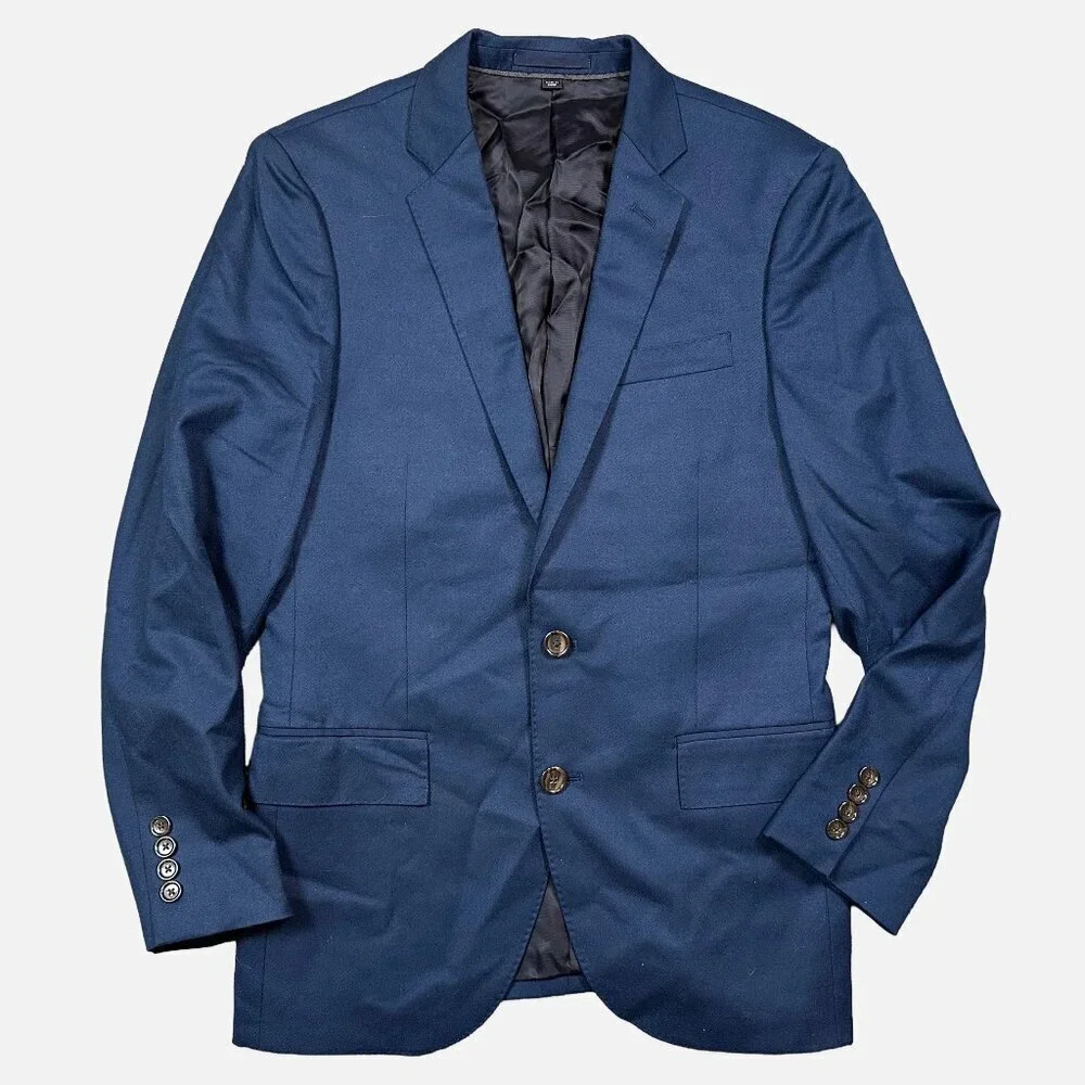 J.Crew Navy Blue Vitale Barberis Canonico Wool Men's Ludlow Blazer Size 36S
